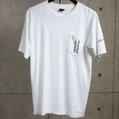 CHROME HEARTS Vintage Scroll Label T-Shirt White Size M
