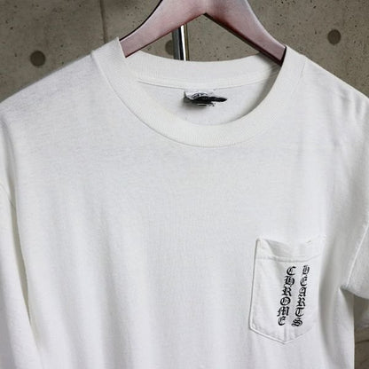CHROME HEARTS Vintage Scroll Label T-Shirt White Size M