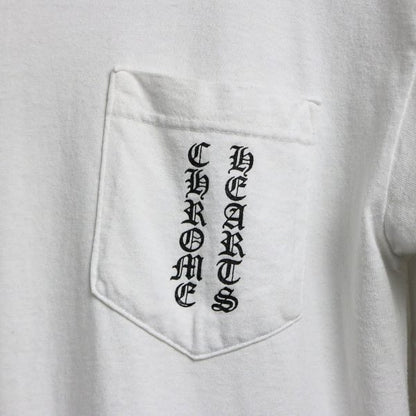 CHROME HEARTS Vintage Scroll Label T-Shirt White Size M