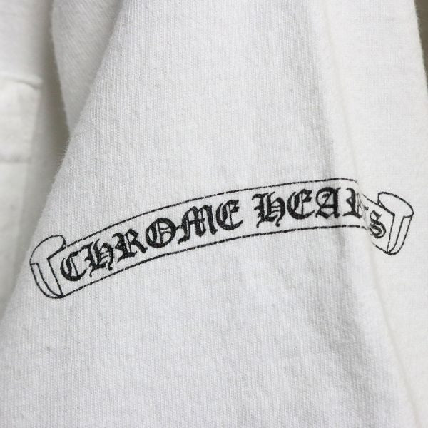 CHROME HEARTS Vintage Scroll Label T-Shirt White Size M