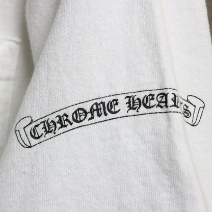 CHROME HEARTS Vintage Scroll Label T-Shirt White Size M