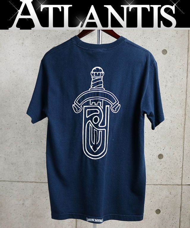 CHROME HEARTS Vintage United Arrows Old T-Shirt Navy Size M