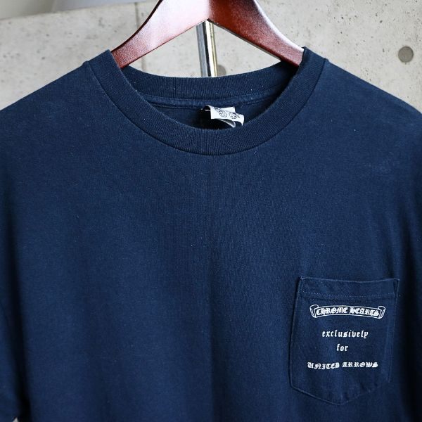 CHROME HEARTS Vintage United Arrows Old T-Shirt Navy Size M