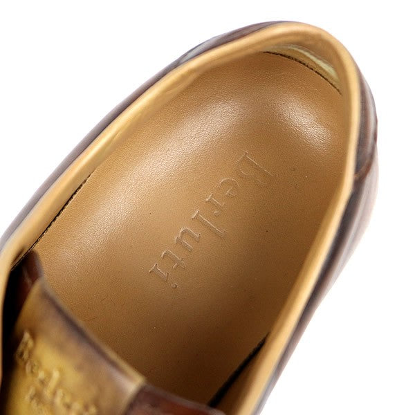 Berluti Calf Leather Sneakers Brown Size 6.5