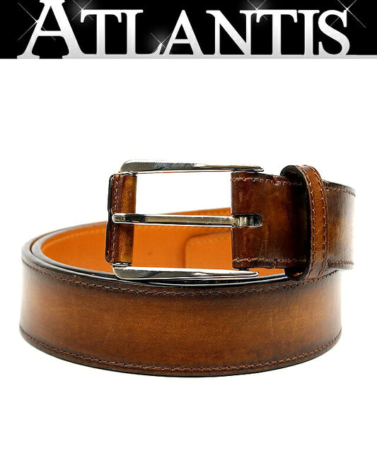 Berluti Leather Belt Brown Size 90