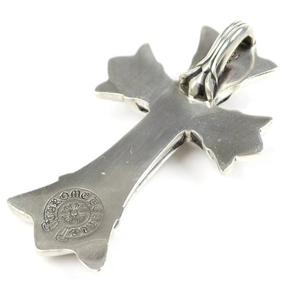 CHROME HEARTS Large Double CH Cross Pendant Silver