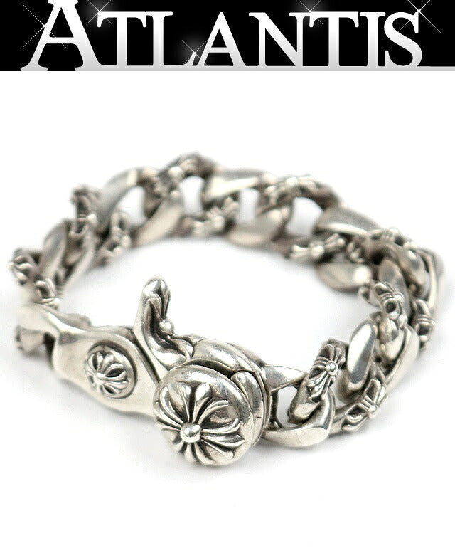 CHROME HEARTS Fancy Chain Clip 13 Link Bracelet Silver