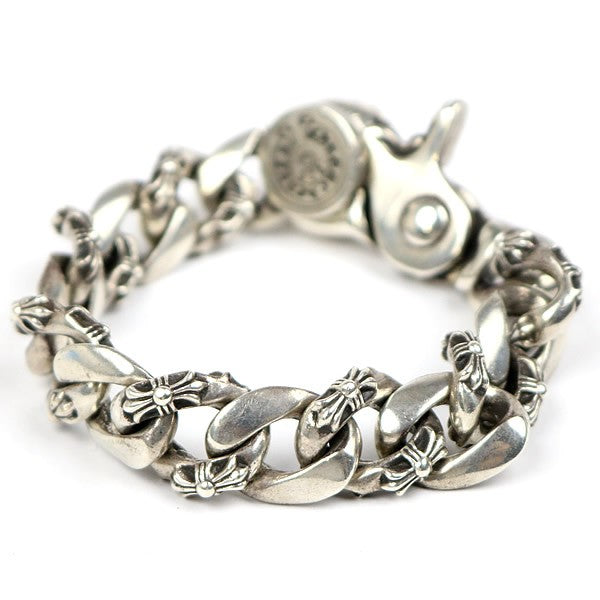CHROME HEARTS Fancy Chain Clip 13 Link Bracelet Silver