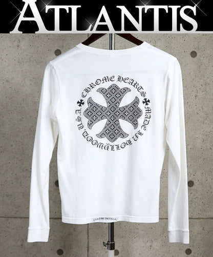 CHROME HEARTS Vintage CH Plus Long T-Shirt White Size S