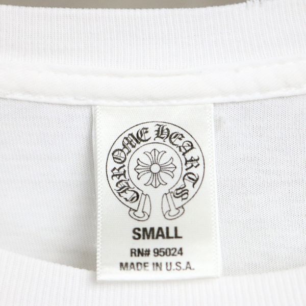 CHROME HEARTS Vintage CH Plus Long T-Shirt White Size S