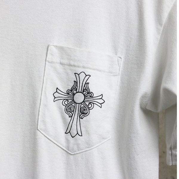 CHROME HEARTS Vintage CH Cross LA T-Shirt White Size M