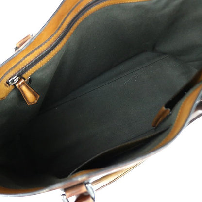 Berluti Toujours Scritto Calligraphy Leather Tote Bag Brown