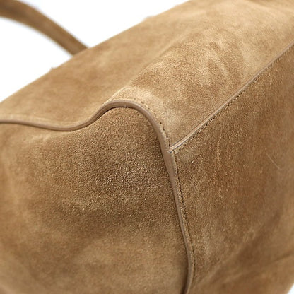 DSQUARED2 Brown Suede Twin Shopping Tote Bag
