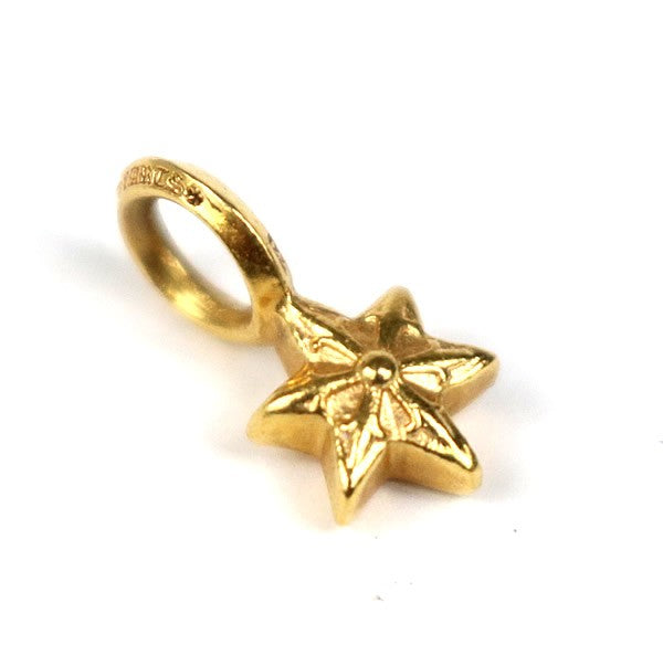 CHROME HEARTS 22K V2 Stack Star Diamond Charm Gold
