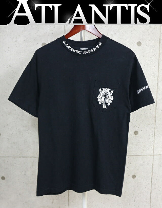 CHROME HEARTS Vintage Vine Dagger T-Shirt Black Size M