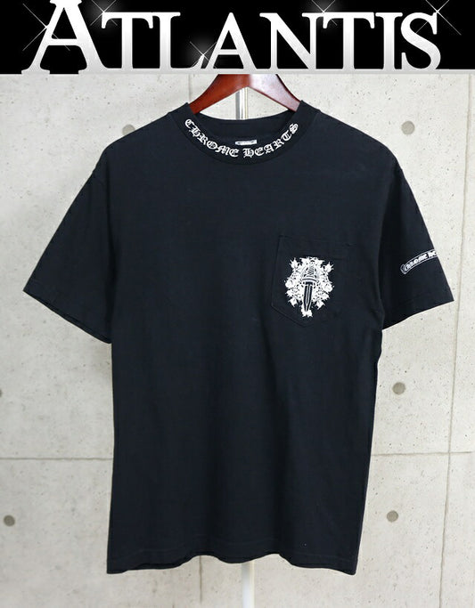 CHROME HEARTS Vintage Vine Dagger T-Shirt Black Size M