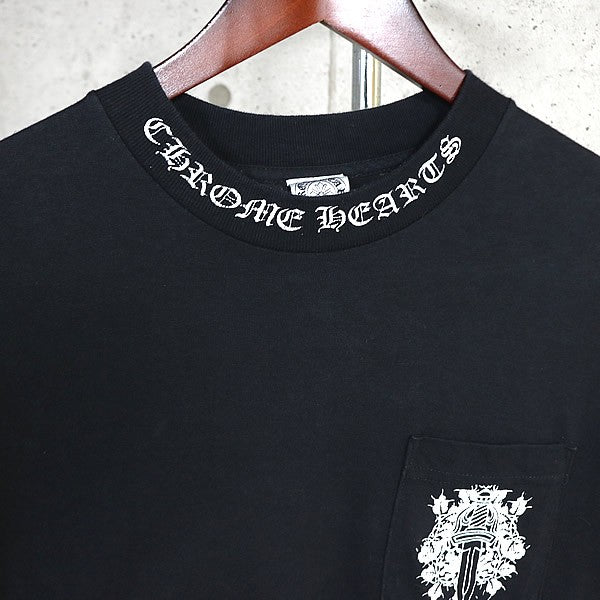 CHROME HEARTS Vintage Vine Dagger T-Shirt Black Size M
