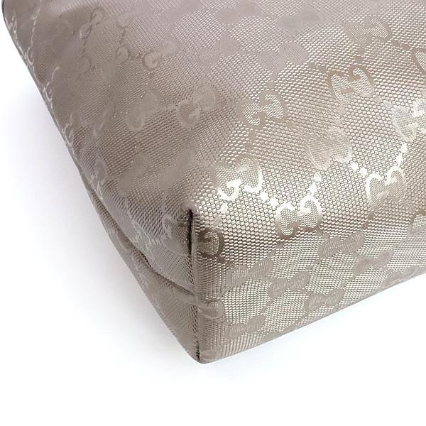 GUCCI GG Imprime PVC Leather Tote Bag Gold