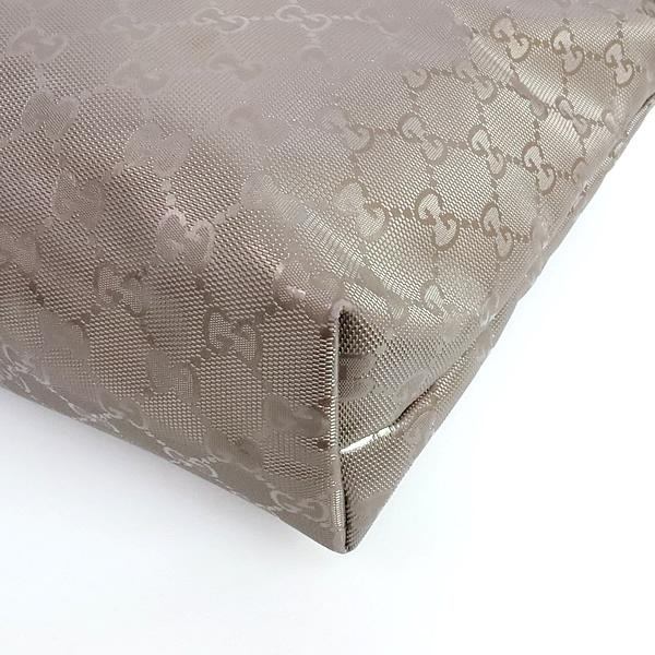 GUCCI GG Imprime PVC Leather Tote Bag Gold