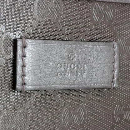 GUCCI GG Imprime PVC Leather Tote Bag Gold