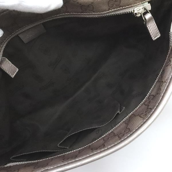 GUCCI GG Imprime PVC Leather Tote Bag Gold