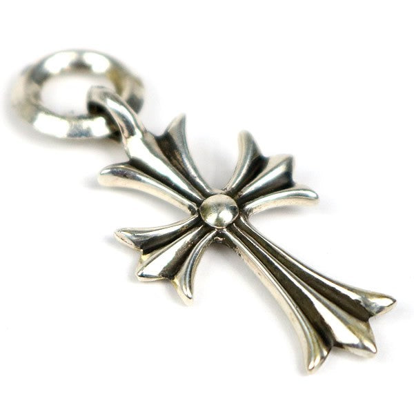 CHROME HEARTS Tiny CH Cross Pendant Charm Silver 925