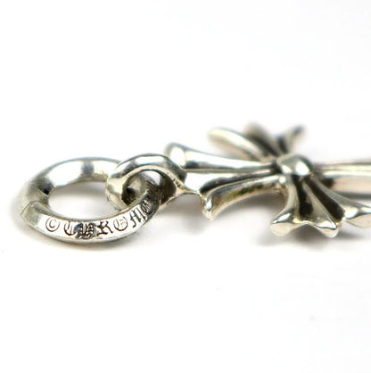CHROME HEARTS Tiny CH Cross Pendant Charm Silver 925