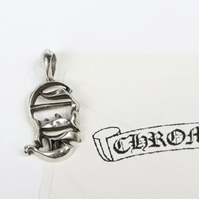 CHROME HEARTS CH Vertical Logo Pendant Charm Silver