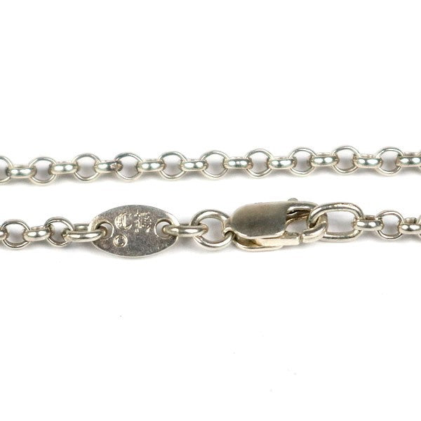 CHROME HEARTS 16 Inch Roll Chain Necklace Silver 925