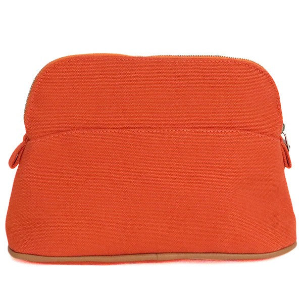 HERMES Bolide Mini Canvas SV Hardware Pouch