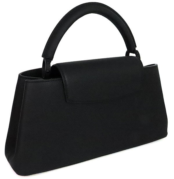 Louis Vuitton Capucines EW MM Bag Black
