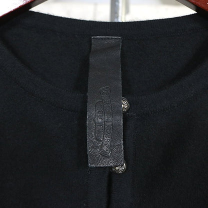 CHROME HEARTS Cashmere Cross Button Tank Top Black Size S