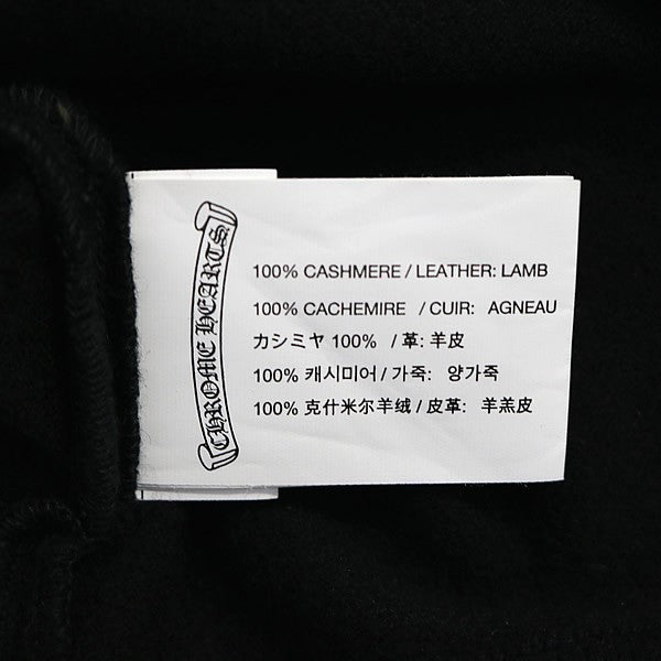 CHROME HEARTS Cashmere Cross Button Tank Top Black Size S