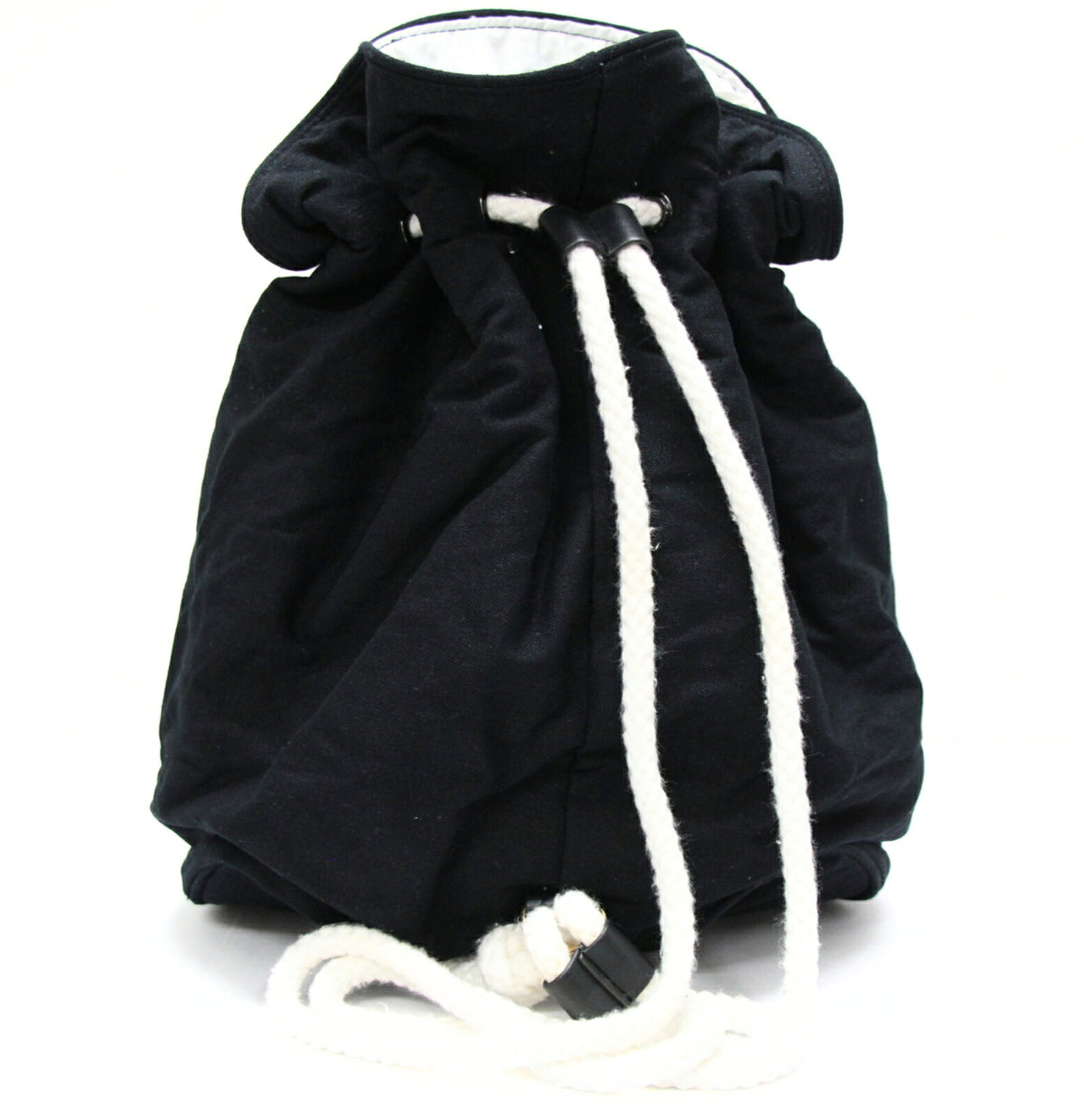 CHANEL Canvas Drawstring Shoulder Bag
