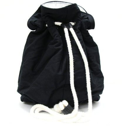CHANEL Canvas Drawstring Shoulder Bag