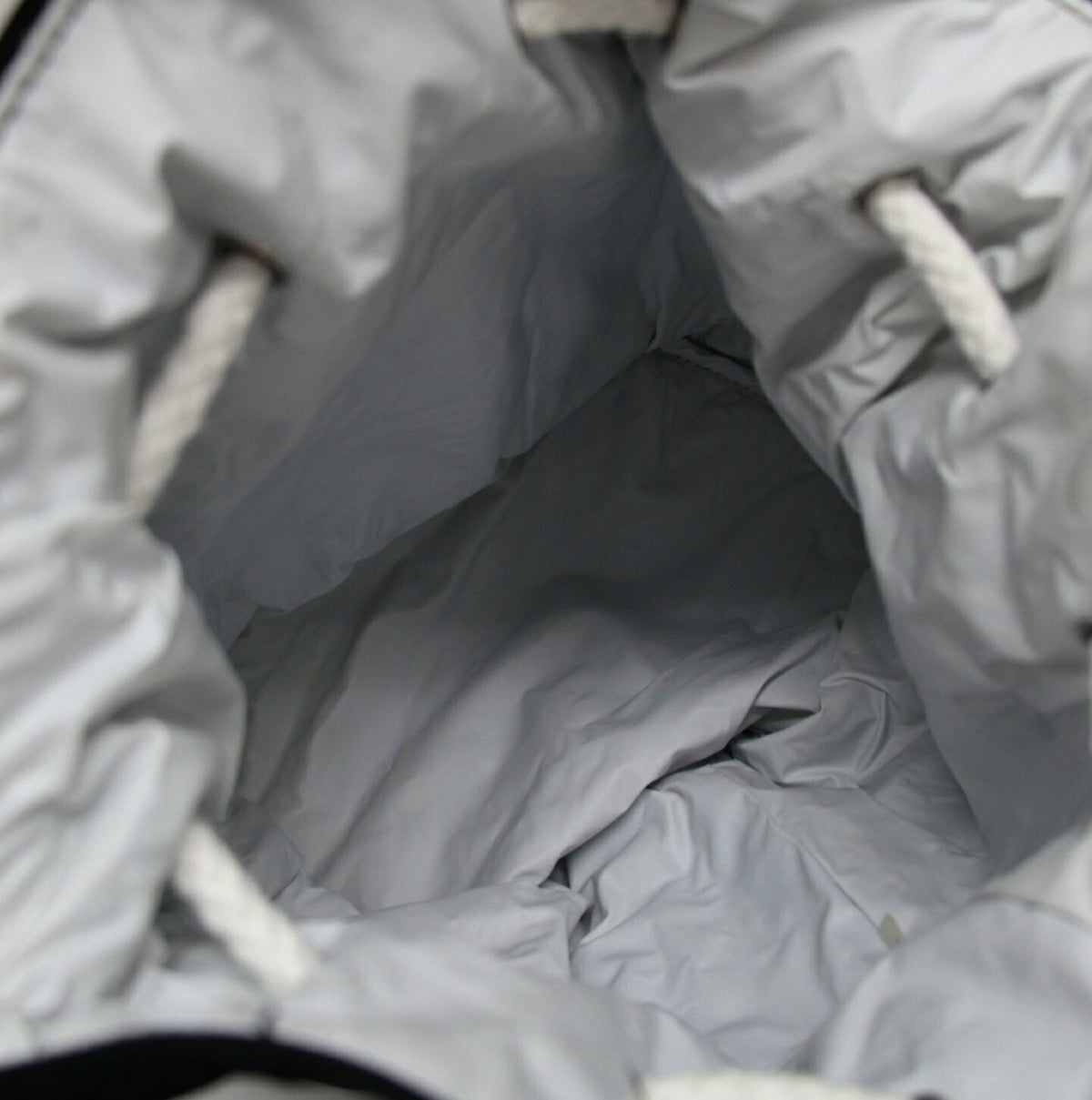 CHANEL Canvas Drawstring Shoulder Bag