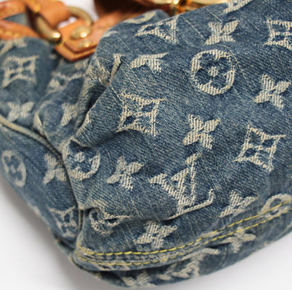Louis Vuitton Pleaty Monogram Bag Blue