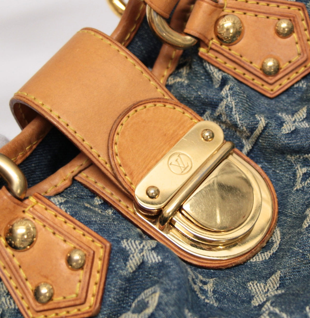 Louis Vuitton Pleaty Monogram Bag Blue