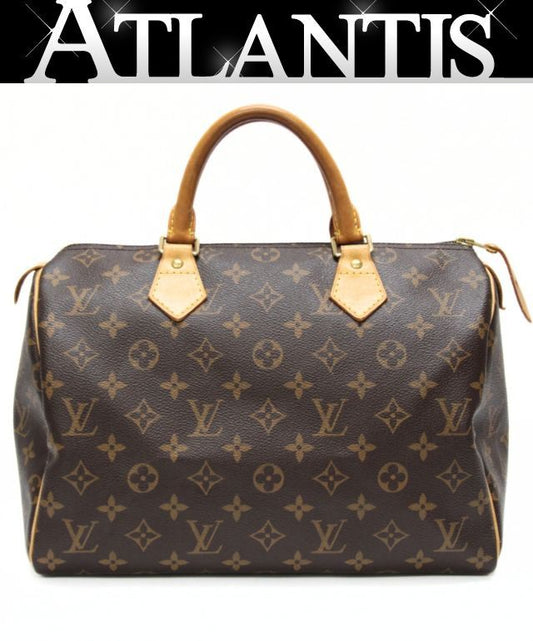 Louis Vuitton Speedy 30 Monogram Handbag Brown