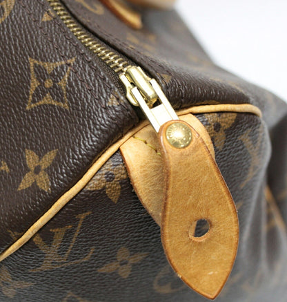 Louis Vuitton Speedy 30 Monogram Handbag Brown