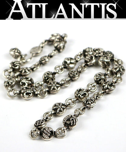 CHROME HEARTS #1 Multi Ball 20inch Necklace Silver