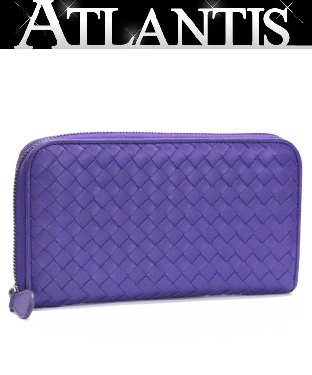 BOTTEGA VENETA Intrecciato Wallet Purple