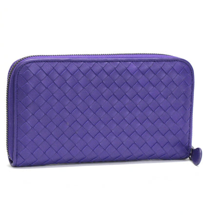BOTTEGA VENETA Intrecciato Wallet Purple