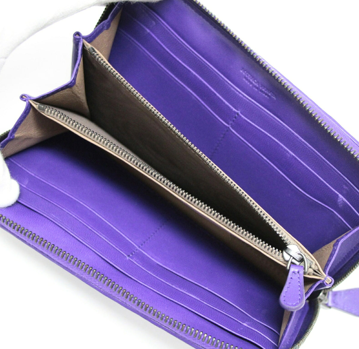 BOTTEGA VENETA Intrecciato Wallet Purple