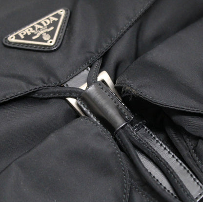 PRADA Double Pocket Nylon Backpack Black
