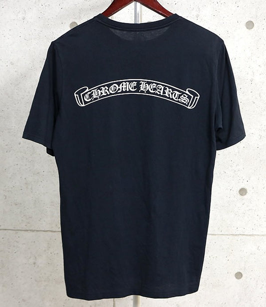 CHROME HEARTS Old Scroll Label T-Shirt Black Size M