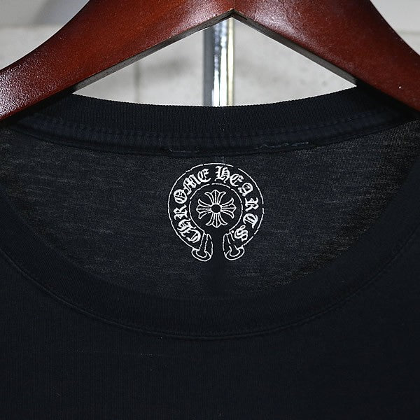 CHROME HEARTS Old Scroll Label T-Shirt Black Size M