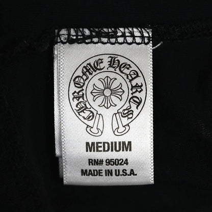 CHROME HEARTS Old Scroll Label T-Shirt Black Size M