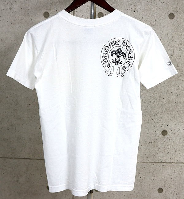 CHROME HEARTS Old Vine Dagger Horseshoe T-Shirt White Size S