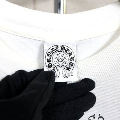 CHROME HEARTS Old Vine Dagger Horseshoe T-Shirt White Size S